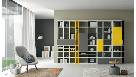 Slim 106 in Rovere Termotrattato - Librerie